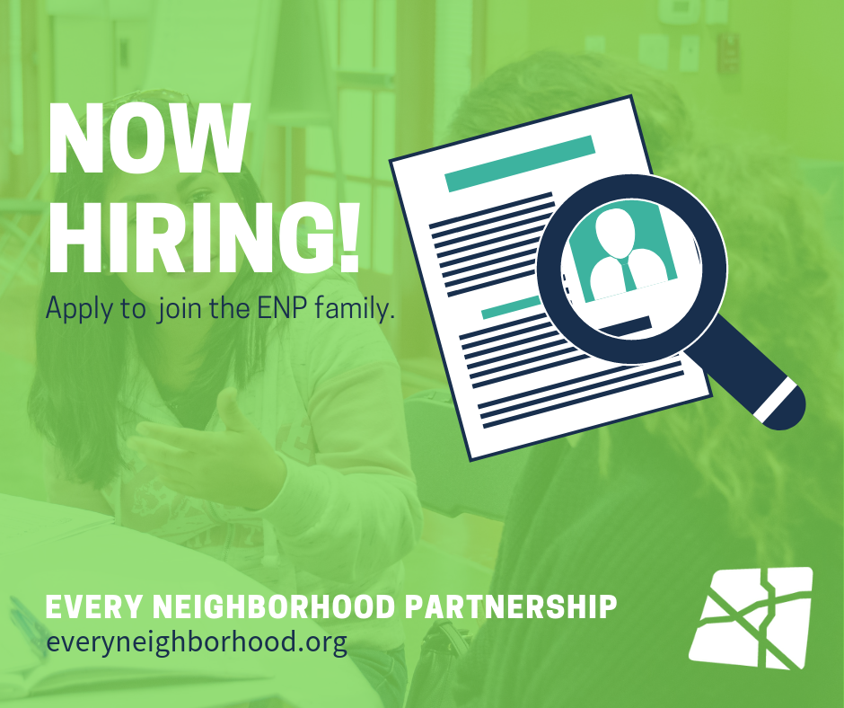 Now Hiring: Neighborhood Development Coordinator (Part-Time)